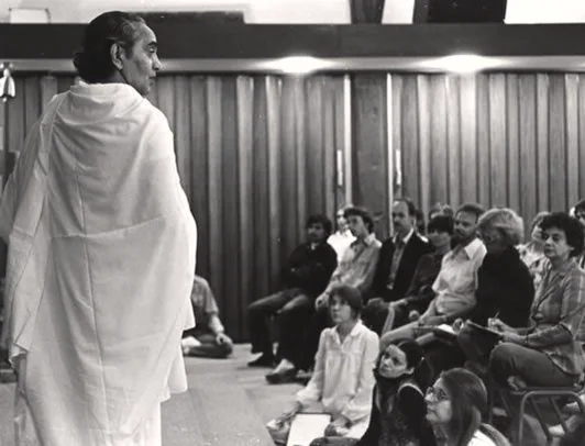 Swami Rama addressing students at a lecture