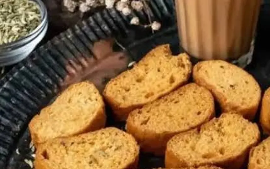 Dehradun rusks with cutting chai