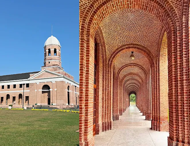 The brick arcades