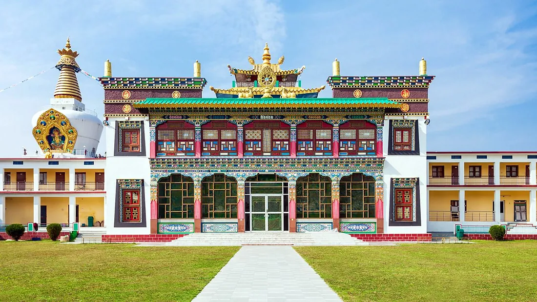 The monastery and the Great Stupa